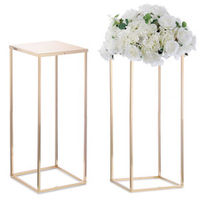 Nuptio Gold Vases For Centerpieces Wedding - 2 Pcs 23.6 Inch Tall Gold Vase