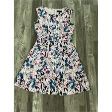 J. Crew Abstract Floral Sleeveless A-Line Dress E20957 Size 6