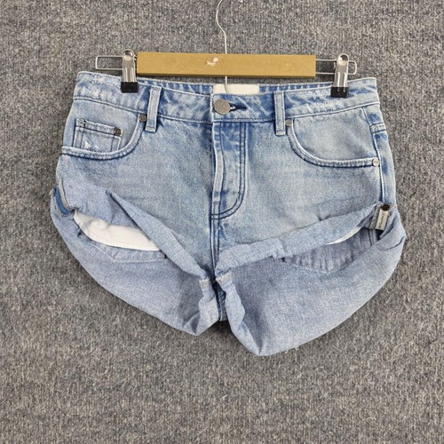 One Teaspoon Shorts 24 Bandits Low Waist Denim Shorts Blue Summer Casual Comfy