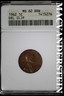 1962 Lincoln Cent- ANACS MS62 BRN- Dbl Clip- No Reserve #SLA865 Lincoln Memorial