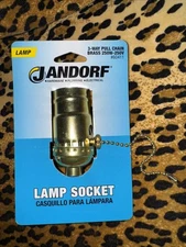 Jandorf 60411 250V 250W Medium E26 Base Brass 3-Way Pull Chain Lamp Socket 1403