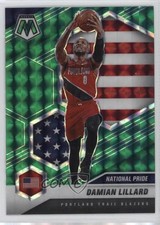2020-21 Panini Mosaic National Pride Green Prizm Damian Lillard #246 0b85