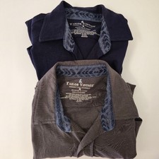 Tailor Vintage Bundle Of 2 Shirts Navy and Gr...