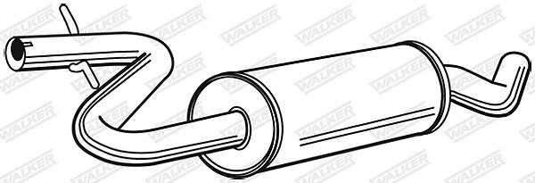 Walker MittelschalldäMpfer Mitte U.A. FüR Vw-image