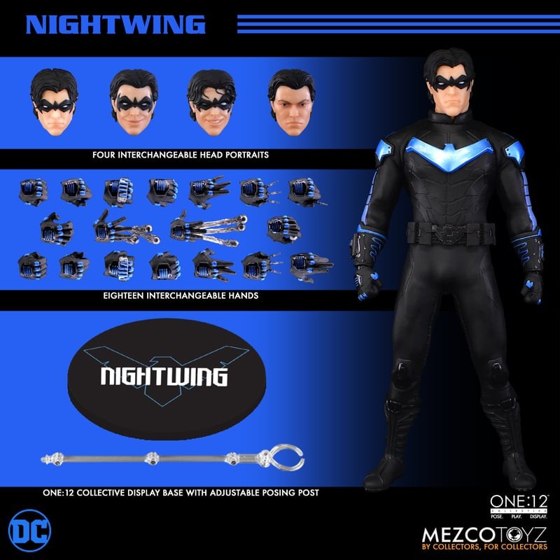 mezco メズコ ナイトウィング nightwing アクションフィギュア Mezco Toyz One:12 Collective DC Comics Nightwing Dick Grayson 1/12