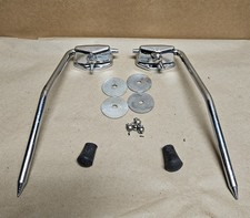 SPERONI BATTERIA BASSO LUDWIG VINTAGE CON SUPPORTI PRIMI ANNI 60 