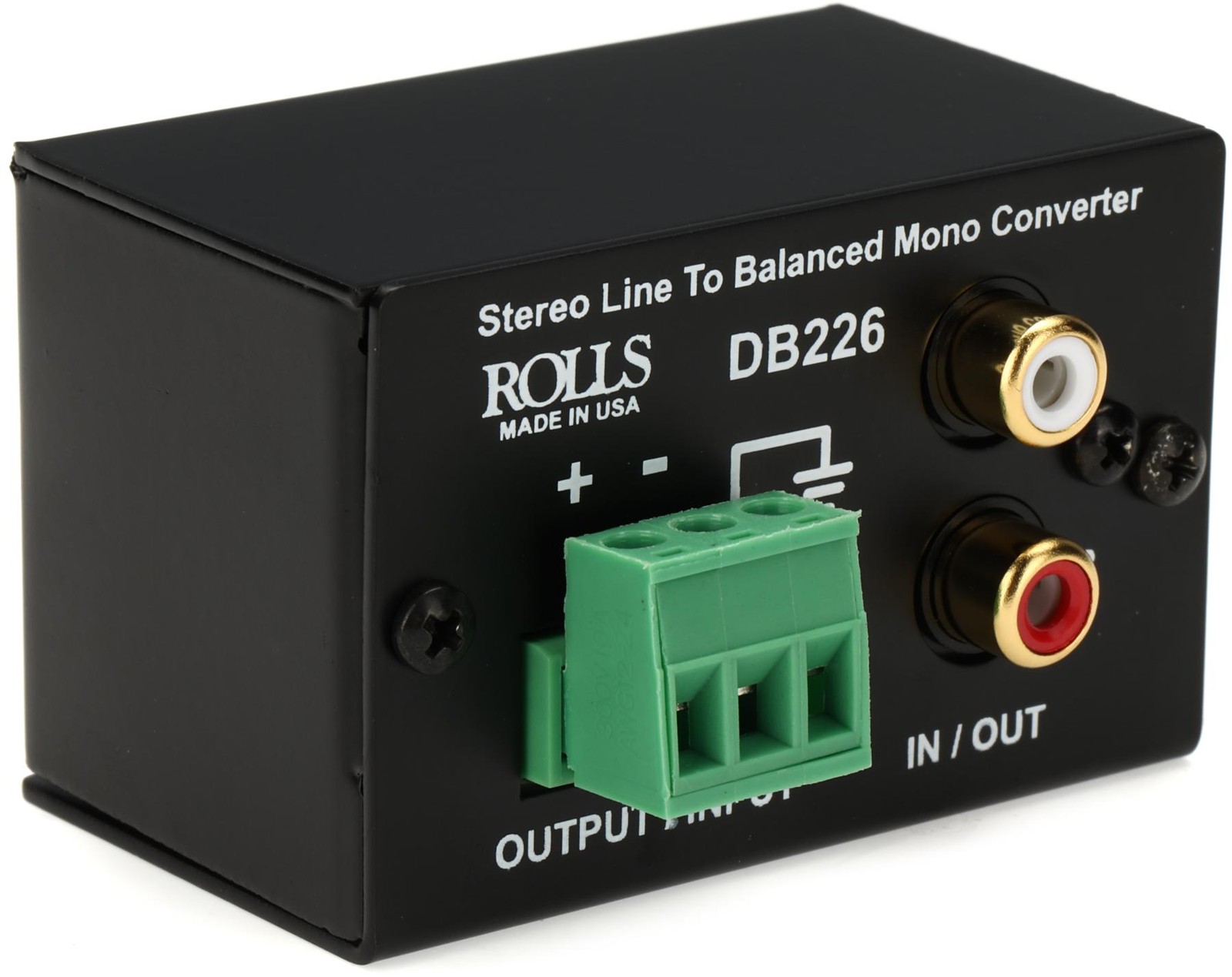 Преобразователь линейного стереофонического сигнала Rolls DB226 в сбалансированный монофонический 13890₽
