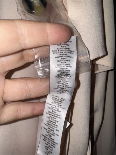 Próxima gabardina exterior melocotón/rosa etiquetas nuevas talla 12 ligera con cinturón - Imagen 10 de 15