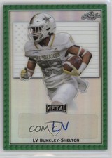 2020 Leaf Metal US Army All-American Bowl Green 4/4 LV Bunkley-Shelton Auto 3hd