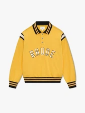 RHUDE MEN'S LS WARM UP POLO