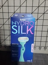 Schick Hydro Silk Expert Care Razor, Sensitive, 5 Curve Blade, 1 Handle/2 Cartri