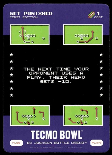 2026 Bo Jackson Battle Arena TECMO BOWL BOBA PL59 PL-59 Get Punished