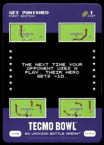 2026 Bo Jackson Battle Arena TECMO BOWL BOBA PL59 PL-59 Get Punished