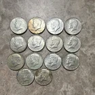 Kennedy Half Dollar Silver Coins Lot of 14, 1967 1968, 50C, 0.4 Fineness