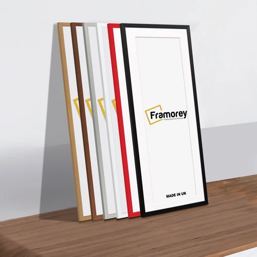 Thin Matt Panoramic Size Photo Frame Poster Frame Black, White, Oak, Walnut