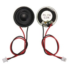 2 Pcs 8 Ohm Small Speaker, 1W 20mm OD Metal Shell Round Magnet Tiny Speaker