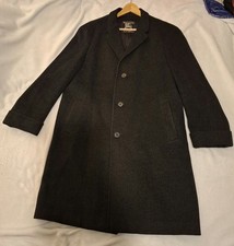 Burberry Wool Overcoat Cloth- Crombie Scotland Classic British Heritage Vintage