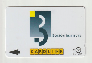 NWP / Cardlink Phonecard : CLK024 Bolton Institute In Very Good Condition !