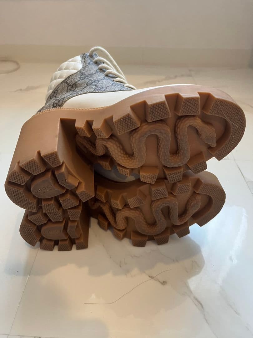 Gucci Quilted Boots White With GG Pattern Size 35.5 US About5.5 For Women thumbnail 7