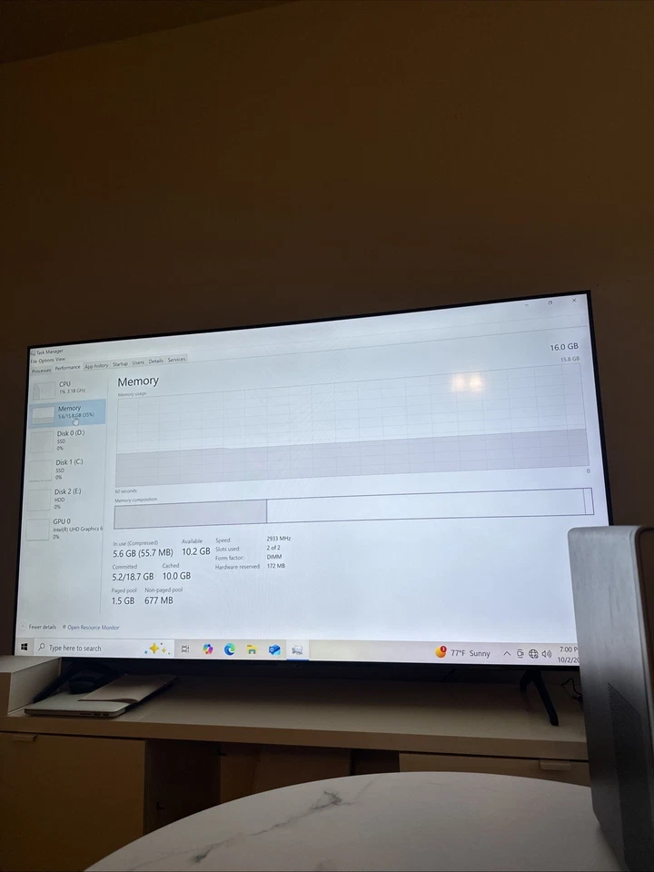 HP Pavilion Gaming- TP01-1155t I7-10th Gen 16GB RAM 2TB SSD + 2TB HDD +256GB SSD - Image 4 of 4