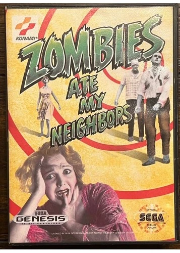 Zombies Ate My Neighbors Sega Genesis, CIB, Clean, Tested, Vintage Video Game