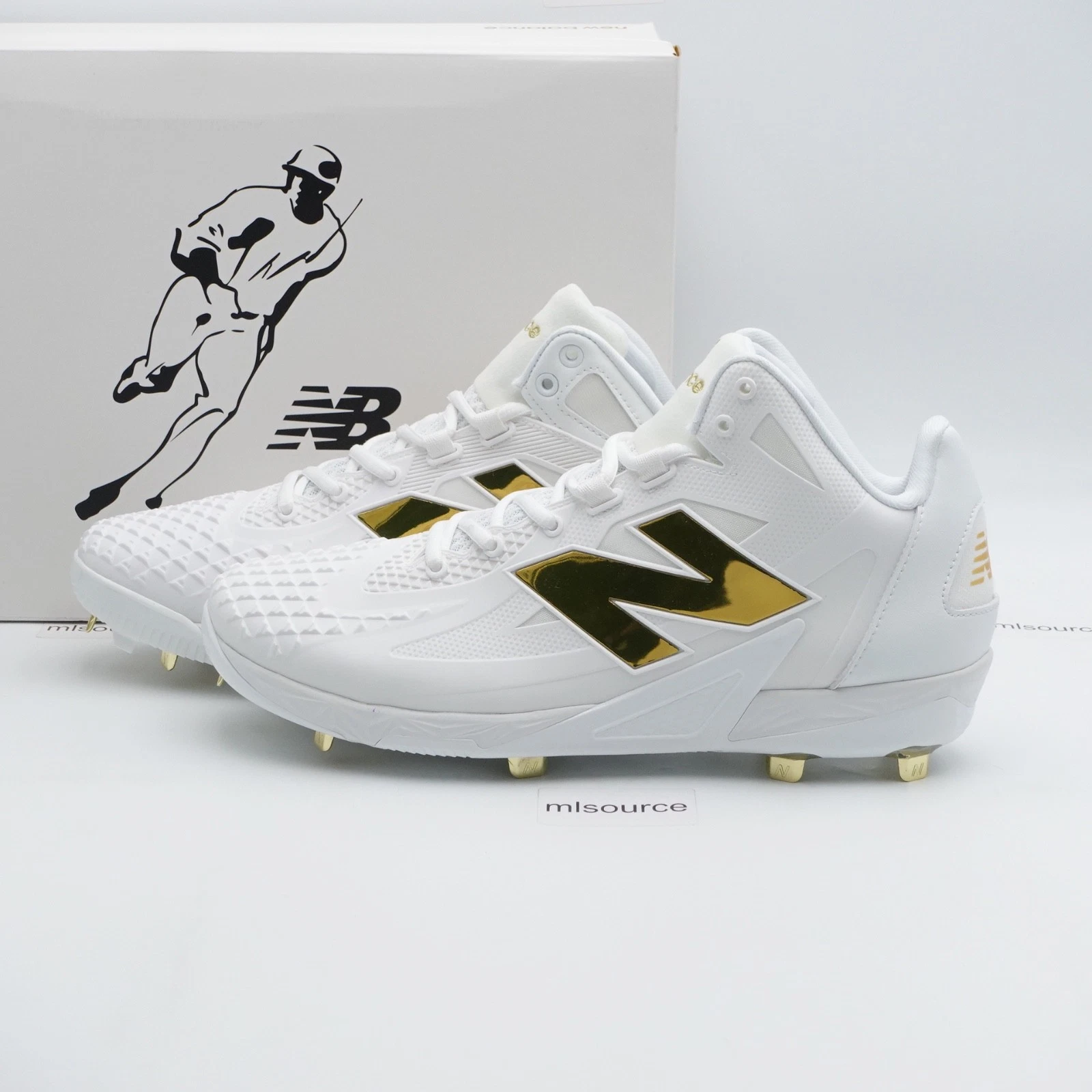 Size 10 Men's New Balance FuelCell Ohtani 1 Baseball Cleats MSHOWT1 White