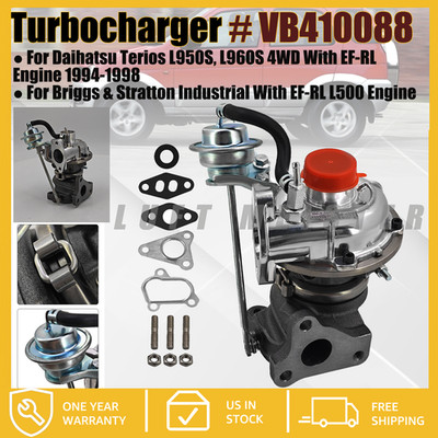RHF3 Turbocharger Turbo 17200-97202 825533 For Daihatsu Terios L950S L960S 4WD