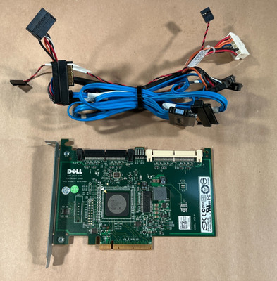 DELL POWEREDGE / PRECISION ~  0JW063 SAS RAID Controller Card w/SAS SATA Cable