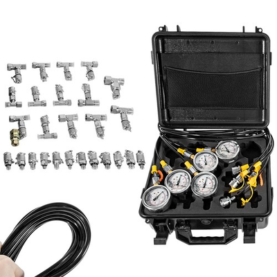 #ad Hydraulic Pressure Test Kit 1500 3500 6000 9000 PSI for Construction Machinery $280.38