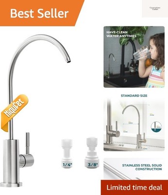 Drinking Water Faucets for Kitchen Sink, Stainless Steel Water Filter Faucet ...
