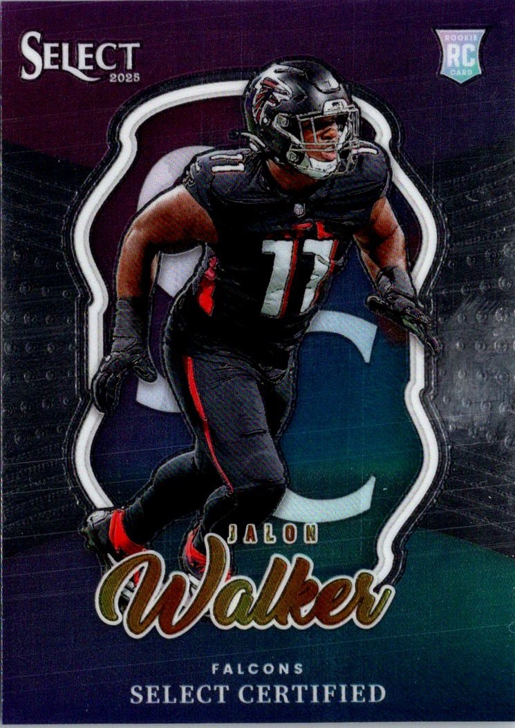 2025 Panini Select #9 Jalon Walker Select Certified Rookies
