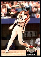 Luis Gonzalez 1992 Stadium Club #227b Astros MLB READ FREE SHIPPING AutographDen