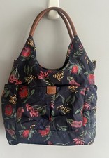 OiOi Quilted Floral Tote Diaper Bag   Organizer Interior