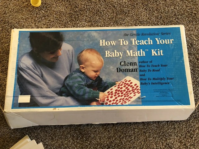 Glenn Doman How To Teach Your Baby Math Flashcards Dot Cards 0