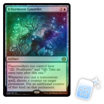 FOIL ICHORMOON GAUNTLET Phyrexia: All Will Be One ONE Magic MTG MINT CARD
