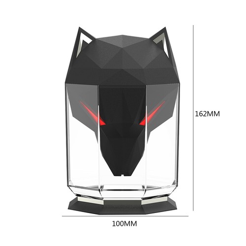 Desktop War Wolf Air Humidifier Electric Air Diffuser for Home Bedroom (Black) - Picture 7 of 8