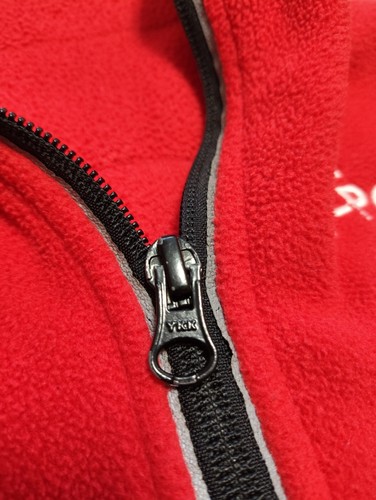 Ferrari Vintage Full Zip Fleece Red Unisex Jacket Sweater Size S - Picture 6 of 8