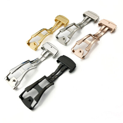 16 18 20 mm Stainless Steel Deployant Watch Strap Folding Buckle Clasp For Omega