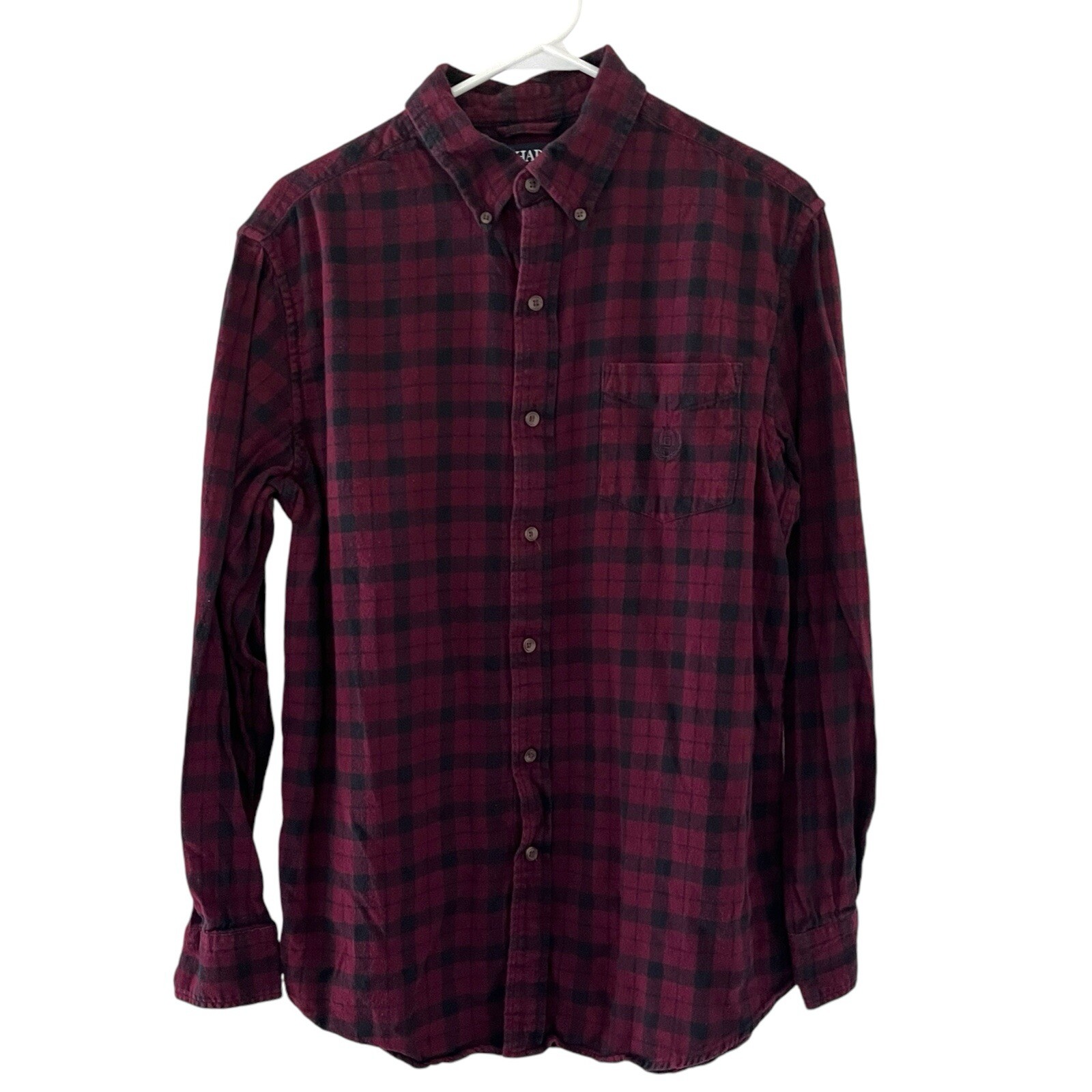 Chaps Performance Flannel Button Down Shirt Mens … - image 1