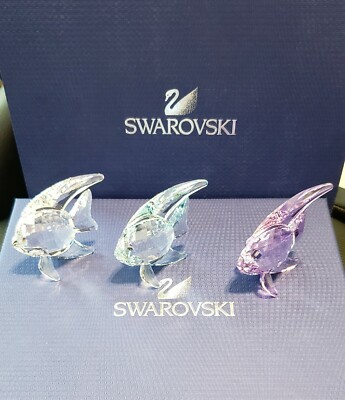 Swarovski Angel Fish (Set of 3) Crystal - 1043243 - Retired - NIB
