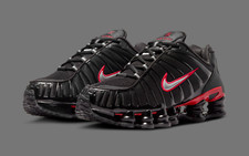 Size 10 - Nike Shox TL Black University Red for sale online | eBay