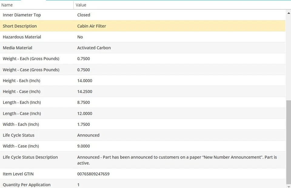 Filtro de aire de cabina WIX para AUDI A4 QUATTRO 2002-2005 L4-1,8 L Foto 4 de 4