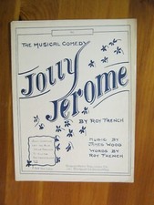 We Roy French from Musical Comedy Jolly Jerome 1928 Sheet Music
