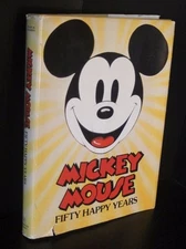 Mickey Mouse: Fifty Happy Years by Walt Disney Productions Commemorative Book 