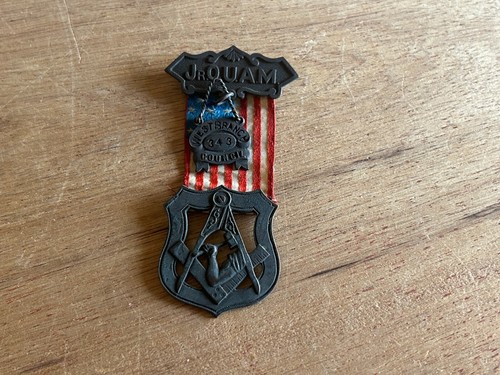 Jr OUAM Badge Medal Pin Ribbon FOB Vintage Antique West Branch Council No 343 - Picture 3 of 18