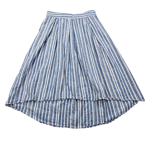 Full Poplin Maxi Skirt-Kingfisher Blue, Fine Stripe | Boden A