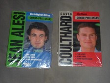 2 ALTE ABER EINGESCHWEIßTE BÜCHER FORMEL 1 JEAN ALESI + DAVID COULTHARD HEEL