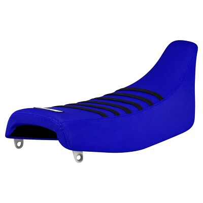 1978-2005 Kawasaki KLR 250 Gripper Seat Cover   all BLUE w/ BLACK ribs #314