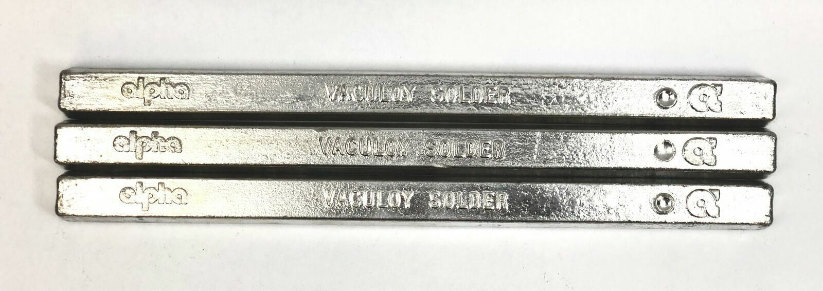 ALPHA SAC 305 Silver Vaculoy Solder Bar 96.5SN/ 3AG/ 5CU Lot of 3 eBay