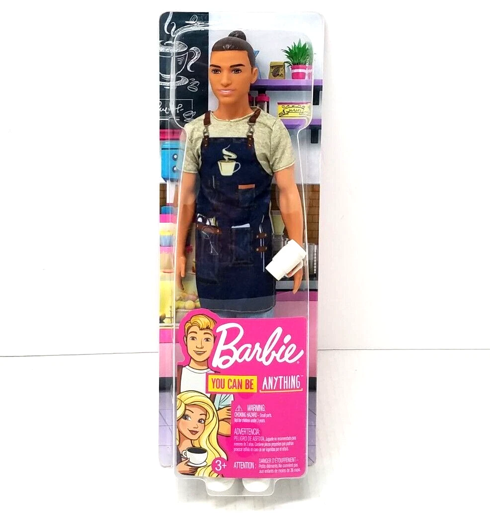 Barbie ken best sale barista doll